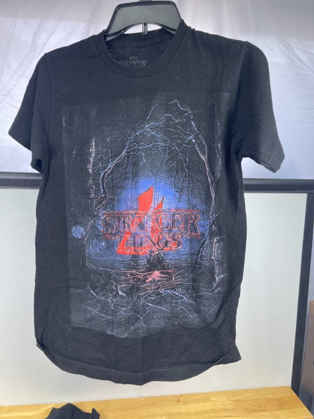Lot 3 Womens Netflix Stranger Things Wednesday Graphic T Shirts Small